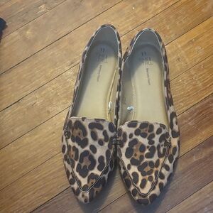 Time and Tru Leopard Print Women's Loafers